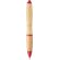 Bolígrafo de bambú Nash Natural/rojo detalle 3