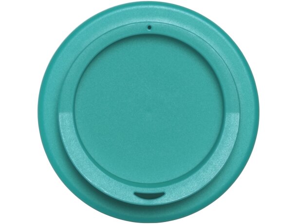 Vaso térmico 350ml con agarradera Americano Blanco/aqua detalle 103