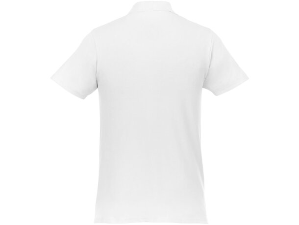 Polo de manga corta para hombre Helios Blanco detalle 1