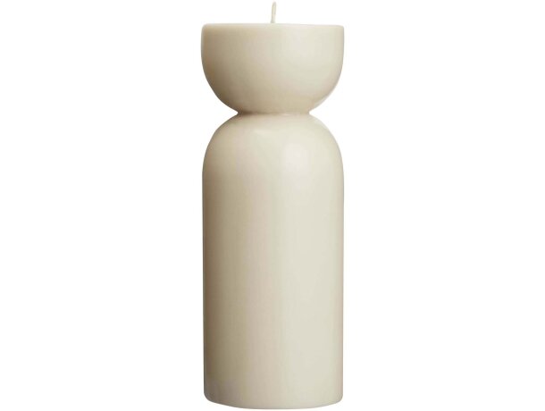 Vela orgánica de cera vegetal Originalhome 900g con mecha algodón Beige detalle 5