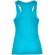 Camiseta deportiva sin mangas mujer Shura Roly cool fit Azul turquesa detalle 30
