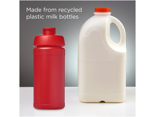 Bidón deportivo Baseline reciclado con tapa Flip 500ml Rojo/rojo detalle 8