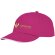 Gorra personalizable de 5 paneles con detalle de ribete Magenta detalle 2