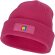 Gorro de lana con parche Boreas Magenta detalle 11