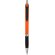 Bolígrafo de color liso con empuñadura de goma Turbo Naranja/negro intenso