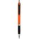 Bolígrafo de color liso con empuñadura de goma Turbo Naranja/negro intenso