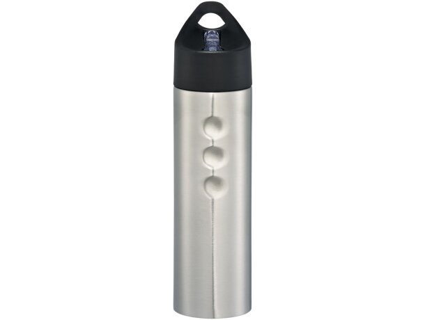Bidón de 750 ml de acero inoxidable personalizado plateado