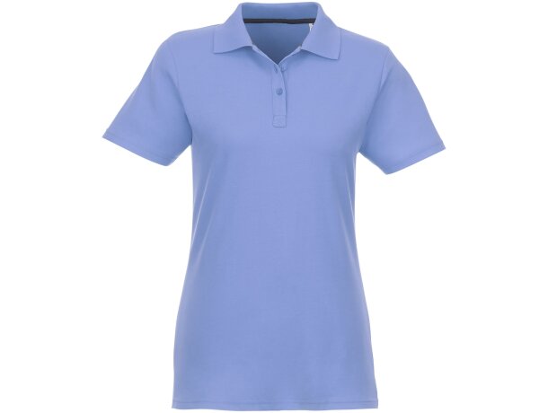 Polo de manga corta para mujer Helios Azul claro detalle 27