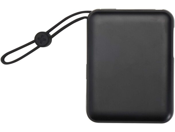 Batería externa Acrux 10000 mAh con cables integrados Negro intenso detalle 8