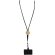 Lanyard para smartphone Adhab con detalles de bambú Negro intenso detalle 2