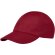 Gorra fit fresca de 6 paneles Rojo