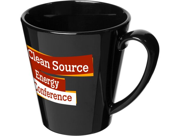 Taza plástico San suprema 350 ml personalizable corporativa Negro intenso detalle 1