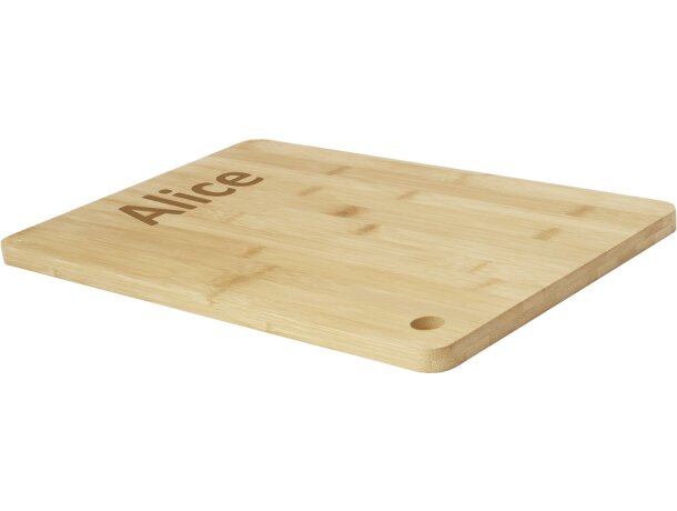 Tabla de cortar bambú Harp sostenible y versátil Natural detalle 2