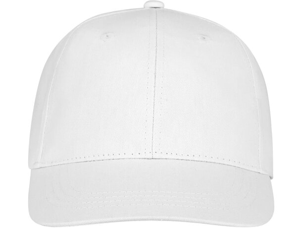 Gorra dividida en 6 paneles. Ideal para merchandising Blanco detalle 2