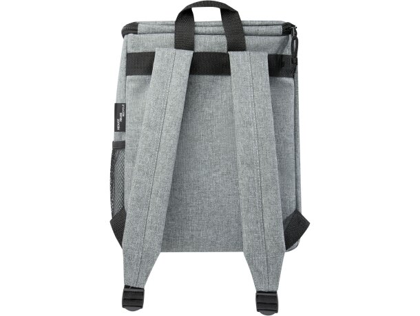 Mochila isotérmica con bolsillo frontal y de malla lateral poliéster Excursion Gris mezcla detalle 4