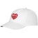 Gorra promocional de 5 paneles con impresión personalizada Blanco detalle 3