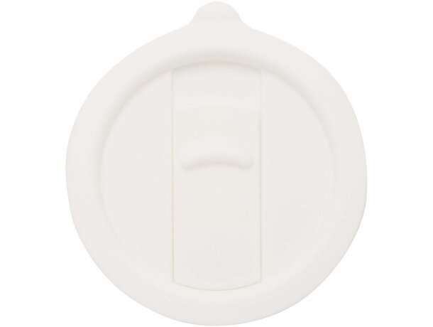 Taza térmica de gres Carter con tapa antiderrame 450ml Blanco detalle 8