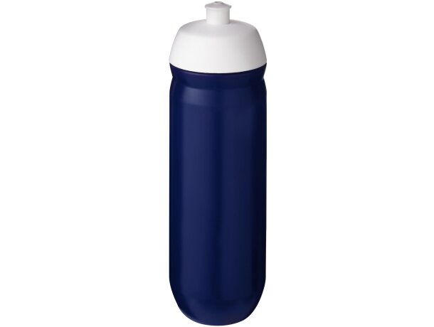 Bidón deportivo de 750 ml "HydroFlex" personalizado blanco/negro intenso