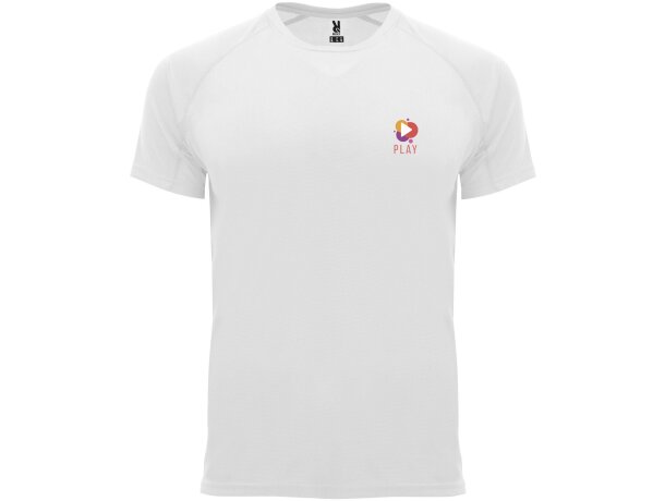 Camiseta deportiva infantil Bahrain Roly Blanco detalle 61