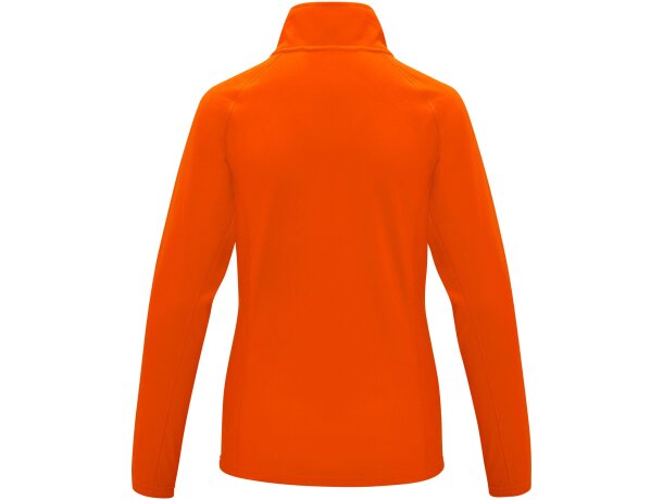 Chaqueta polar mujer Zelus con microforro 140 g/m² Naranja detalle 15