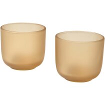 Juego de 2 vasos de cristal mate Male de 200 ml