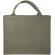 Bolsa tote cuadrada Page algodón y poliéster reciclado 500g Verde detalle 7