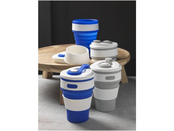 Vaso plegable de 350 ml Cora Gris detalle 7