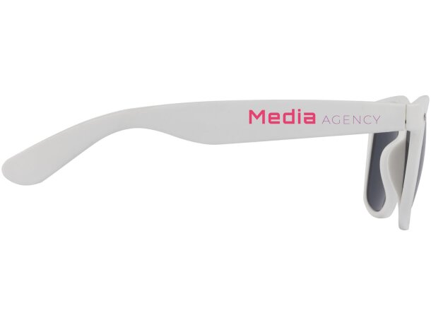 Gafas de sol Sun Ray en plástico reciclado con lentes UV400 Blanco detalle 13