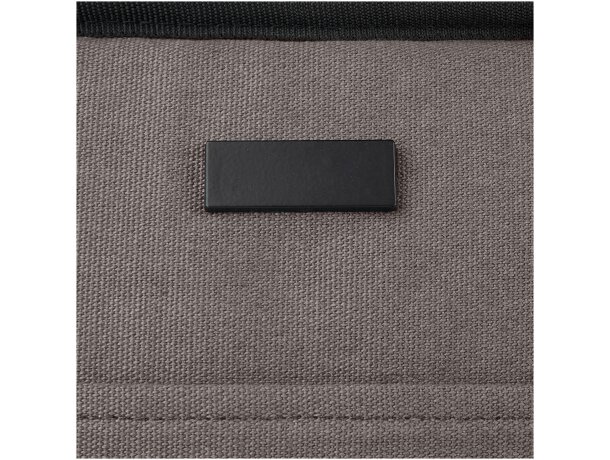 Bolsa térmica Joey 6L algodón reciclado certificado GRS Gris detalle 22