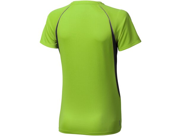 Camiseta técnica Quebec barata verde manzana/antracita
