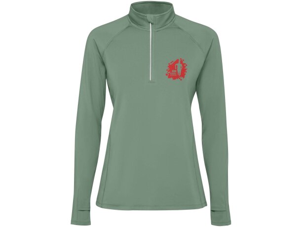 Sudadera técnica con media cremallera mujer Estambul Roly detalle 9