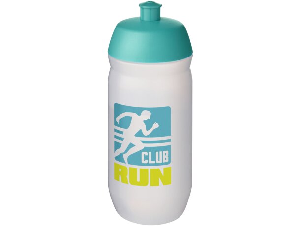 Bidones deportivos plástico mdpe estrujable Azul aqua/transparente escarchado detalle 25