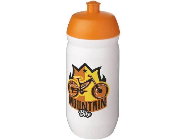 Bidón deportivo de 500 ml HydroFlex™ Naranja/blanco detalle 13