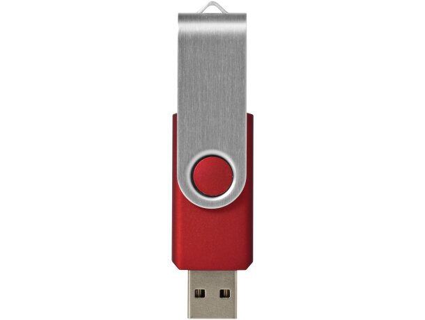 Memoria USB Rotate 2GB con protección giratoria de aluminio Rojo/plateado detalle 30