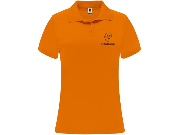 Polo deportivo de manga corta para mujer Monzha Roly detalle 25