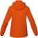 Chaqueta ligera impermeable mujer Dinlas con capucha enrollable Naranja detalle 9