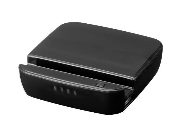 Batería externa 2200 mah con soporte personalizada negro intenso Batería externa 2200 mah con soporte personalizada negro intenso