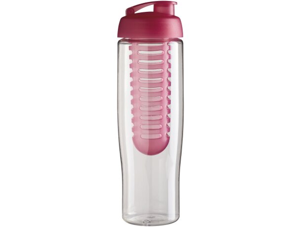 H2O Active® Tempo Bidón deportivo e infusor con Tapa Flip de 700 ml Transparente/rosa detalle 24