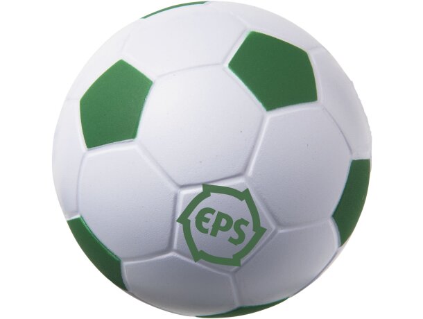 Antiestrés balón de fútbol Verde/blanco detalle 1