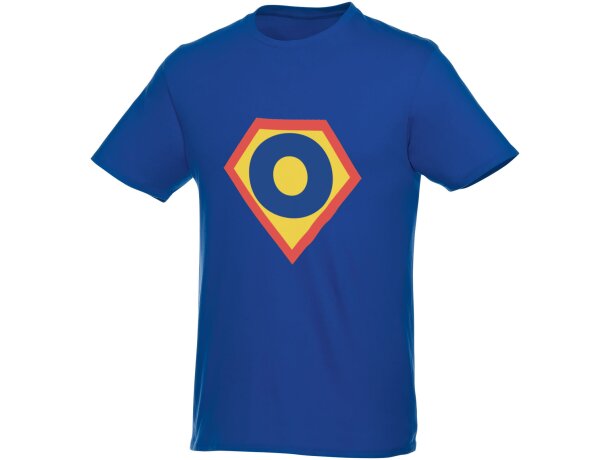 Camiseta de manga corta para hombre Heros Azul detalle 57
