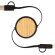 Cable retráctil 5 en 1 Chechia bambú FSC y plástico reciclado Negro intenso detalle 2