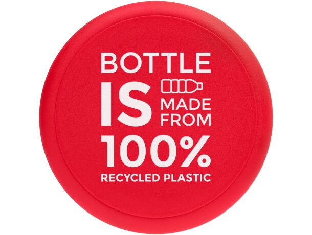 Bidón 750ml Eco Treble con tapa rosca plástico oceánico reciclado Rojo/rojo detalle 26