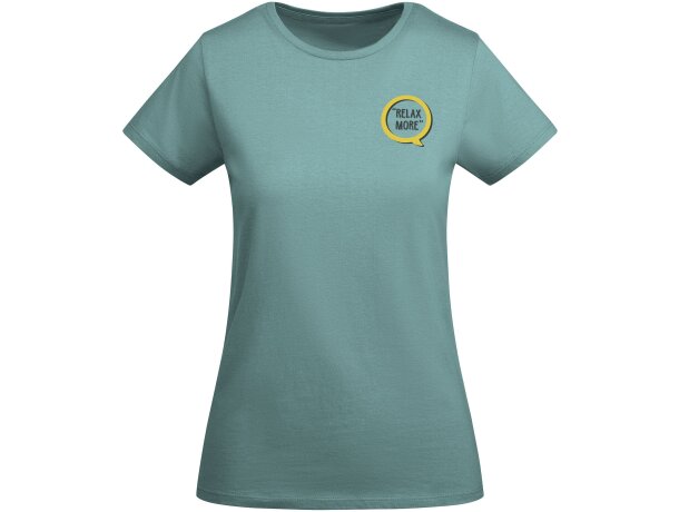 Camiseta mujer algodón orgánico Breda de Roly detalle 25