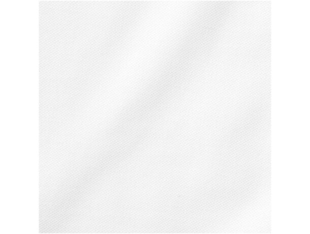 Polo de mujer barato en algodón 200 g/m2 Elevate Life Calgary Blanco detalle 2