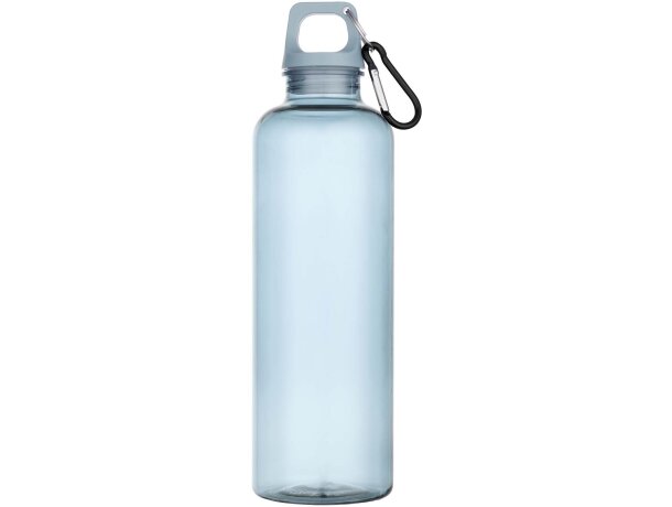 Botella Oregon 750ml PET reciclado certificado RCS con mosquetón Azul turquesa detalle 11