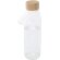 Botella de cristal Porto con tapa de bambú