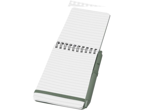 Libreta tapa dura A6 Thalaasa con bolígrafo de plástico oceánico detalle 14