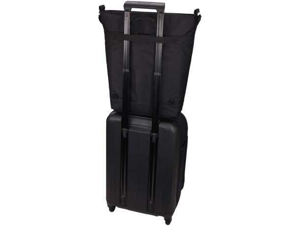 Bolsa tote convertible Case Logic Invigo en poliéster reciclado Negro intenso detalle 6