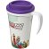 Taza térmica personalizada en pp 350ml Blanco/morado