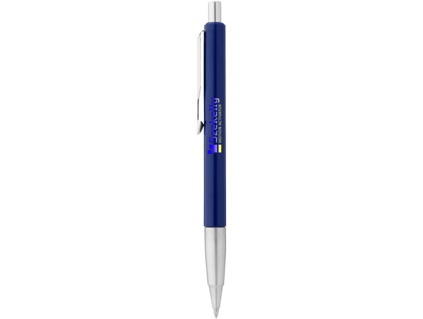 Bolígrafo elegante y funcional con estuche Azul/plateado detalle 2
